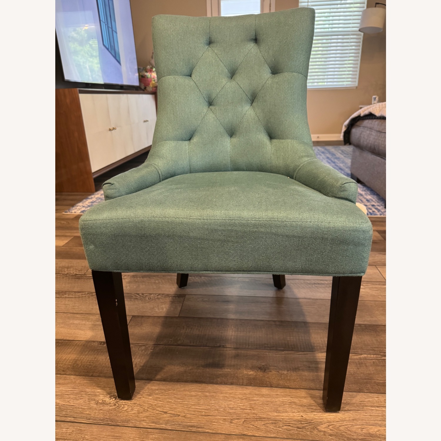 Birch Lane Grandview Blue Fabric Dining Chairs - image-4