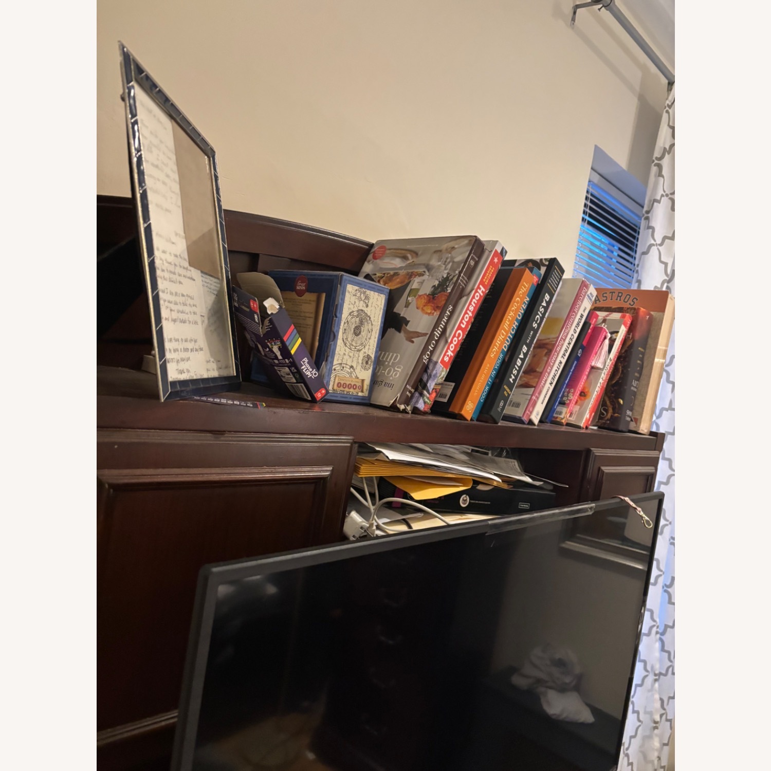 Dark Brown Media Storage - image-1