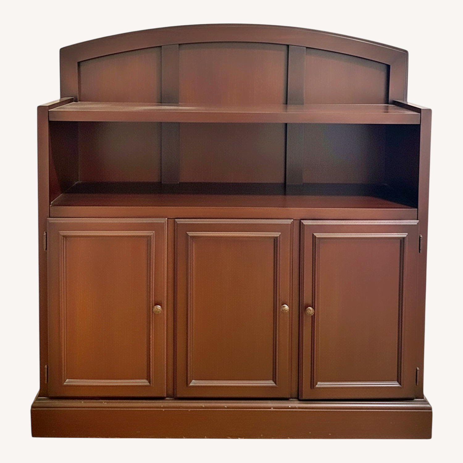 Dark Brown Media Storage - image-0