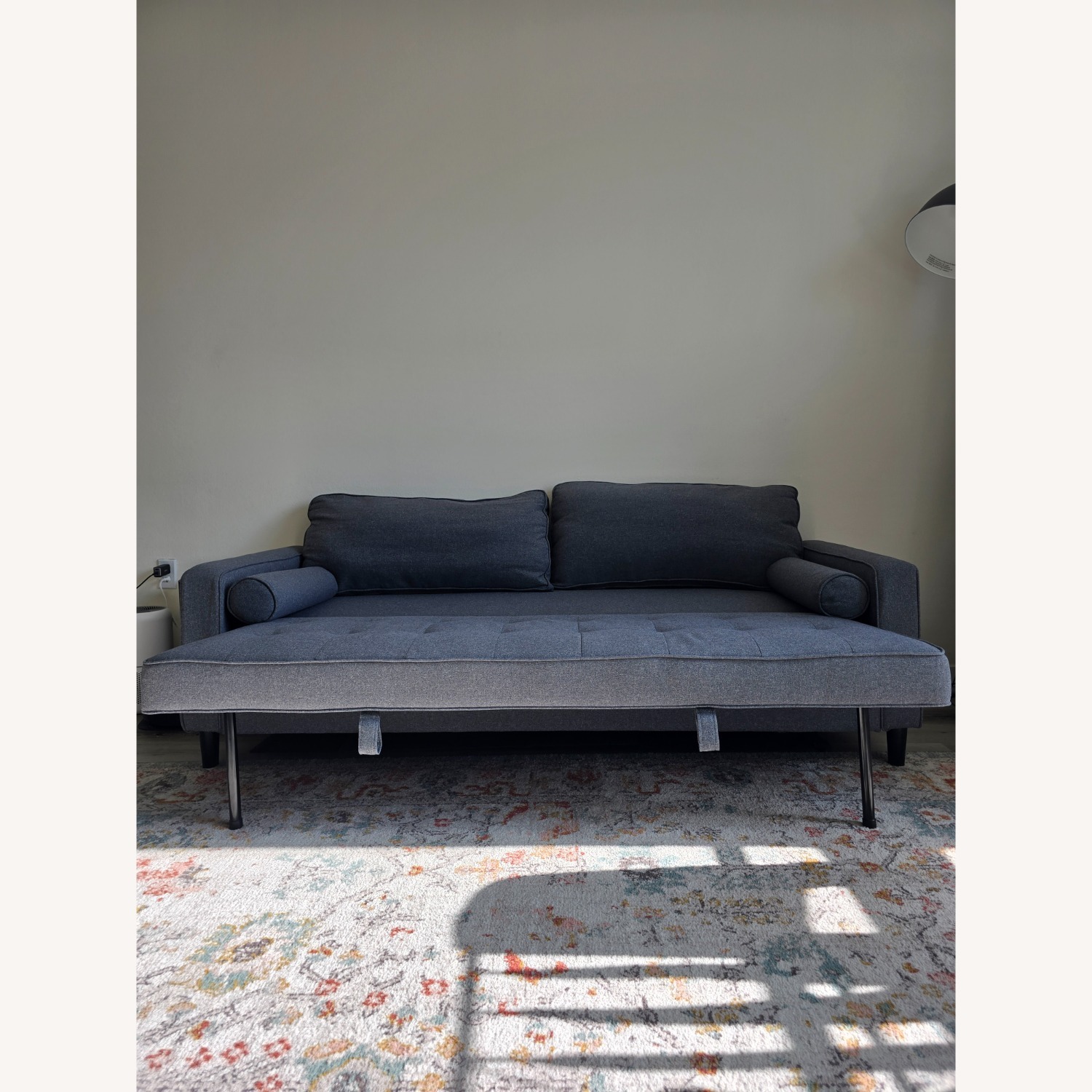 Amazon Light Gray Sleeper Sofa - image-5
