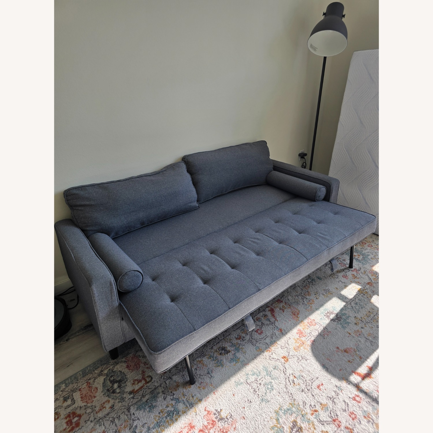 Amazon Light Gray Sleeper Sofa - image-4