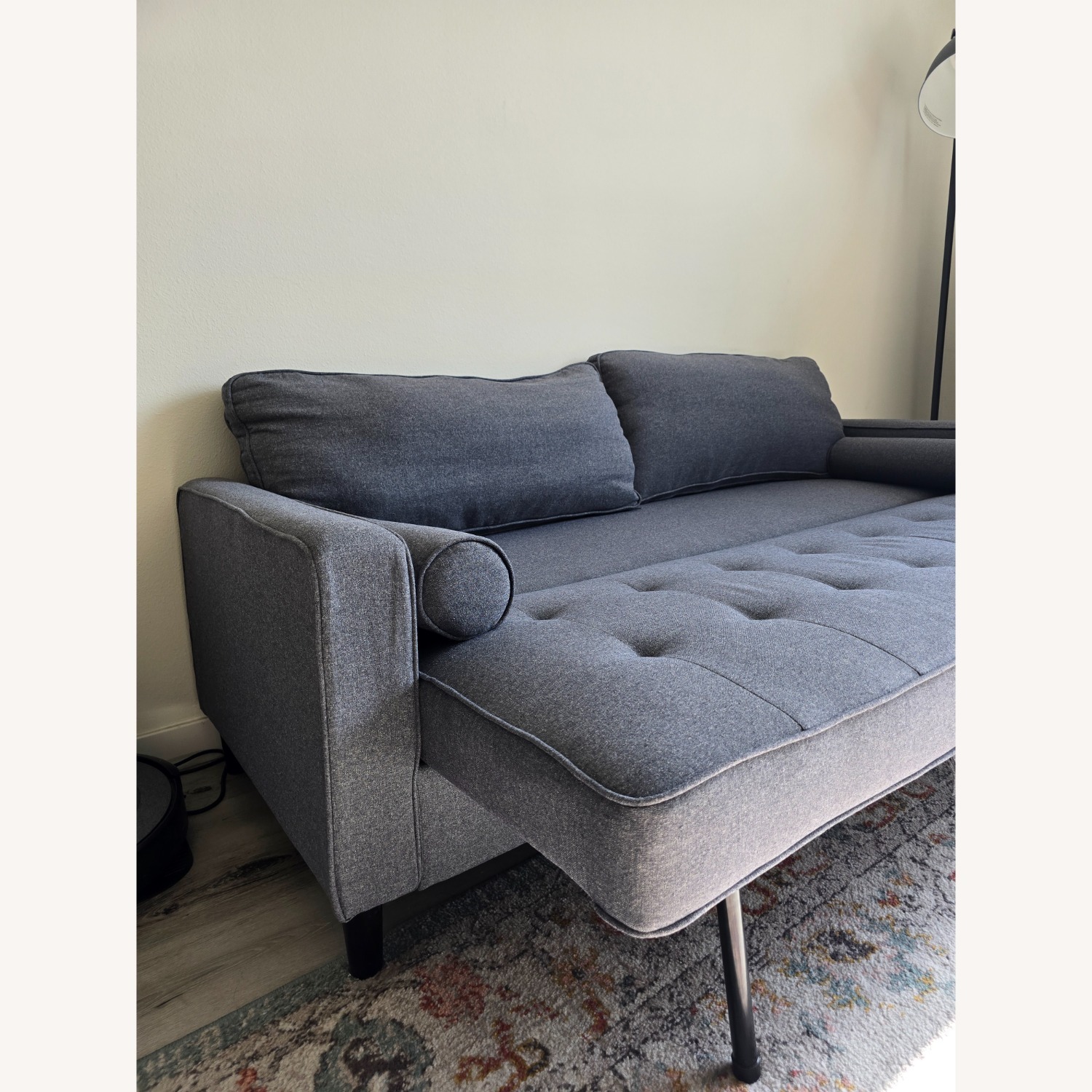 Amazon Light Gray Sleeper Sofa - image-3