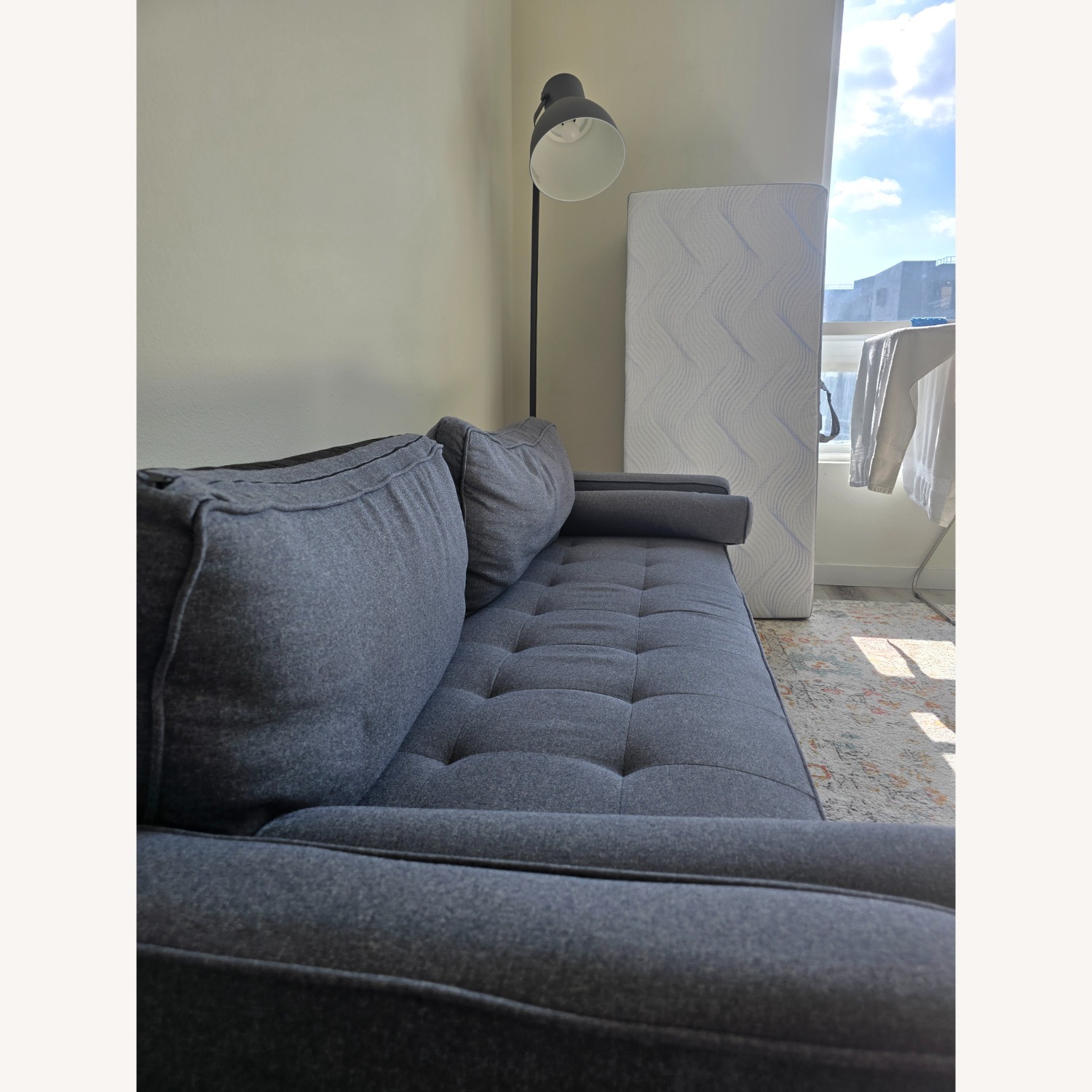 Amazon Light Gray Sleeper Sofa - image-6