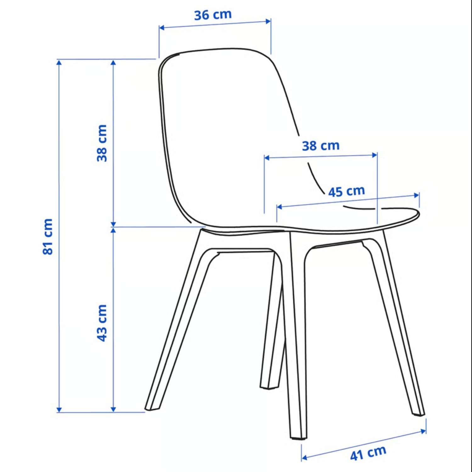 IKEA White Dining Chairs - image-4
