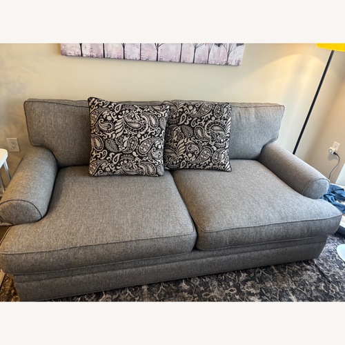 Used Raymour & Flanigan Dark Gray 3+ Seater Sofa for sale on AptDeco