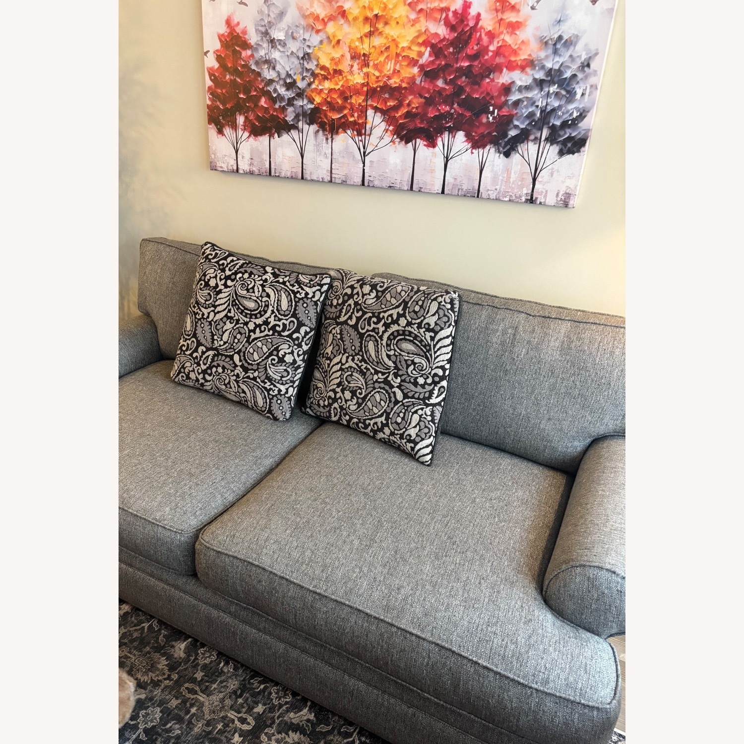 Raymour & Flanigan Dark Gray 3+ Seater Sofa - image-3