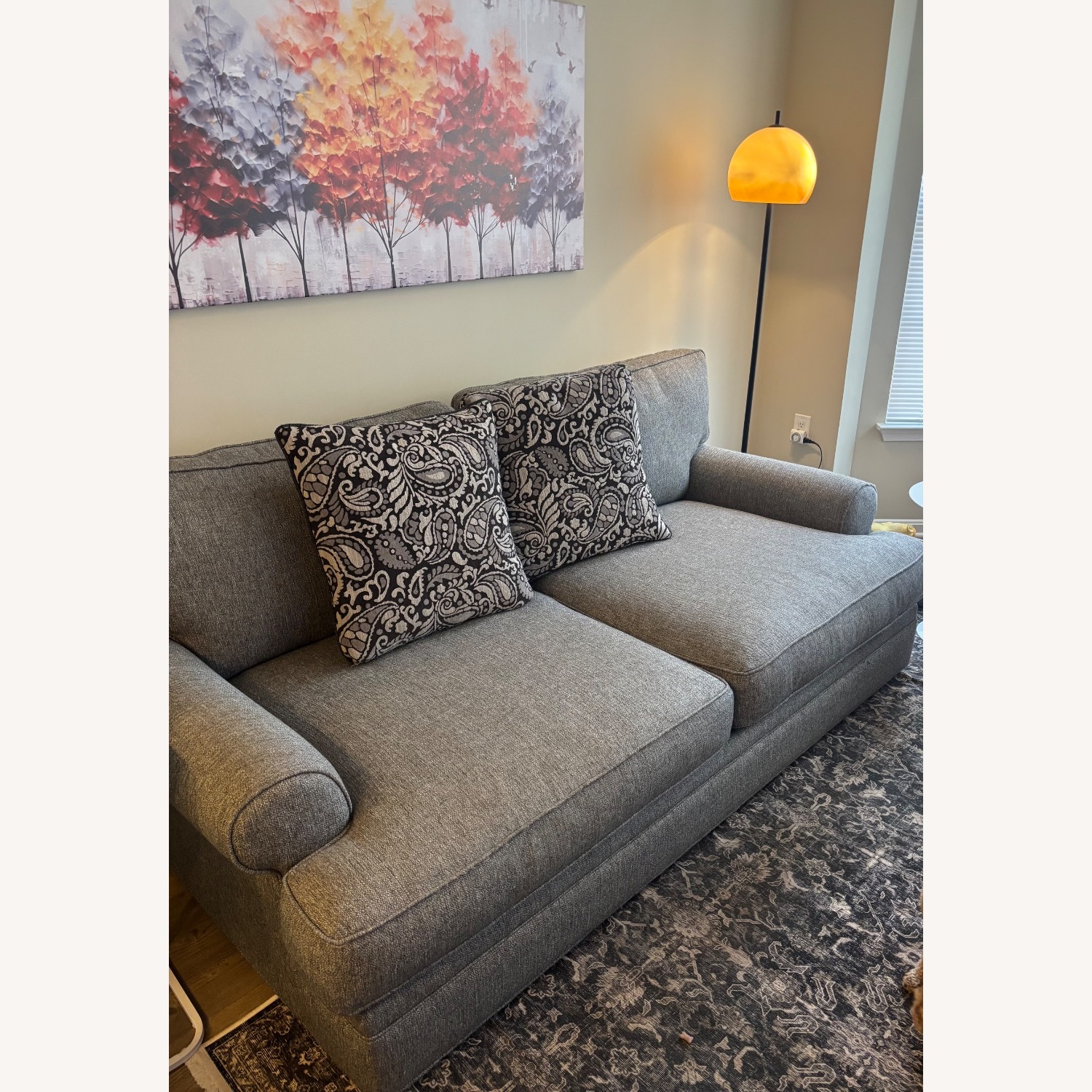 Raymour & Flanigan Dark Gray 3+ Seater Sofa - image-2