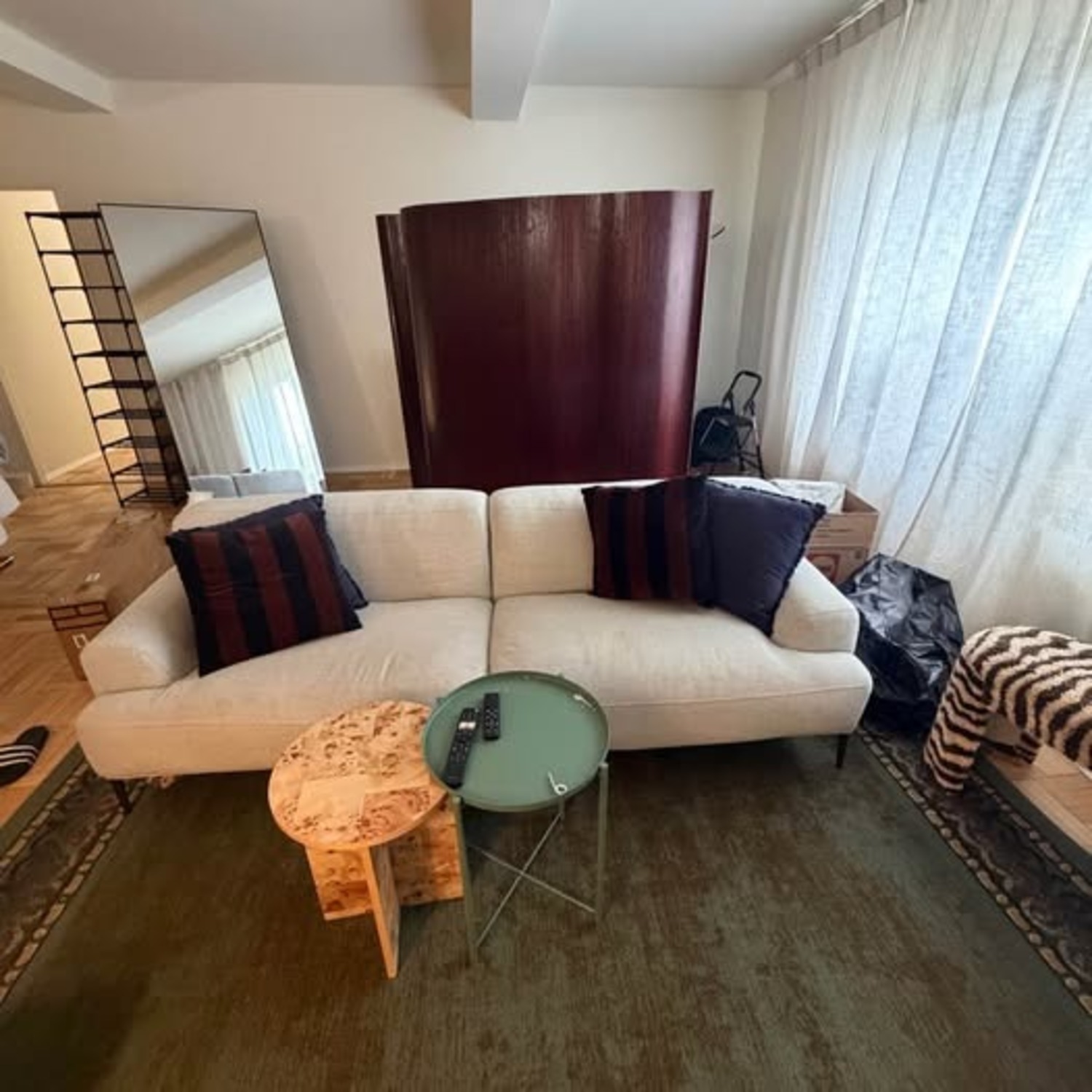 Article Light Gray Fabric 3+ Seater Sofa - image-2