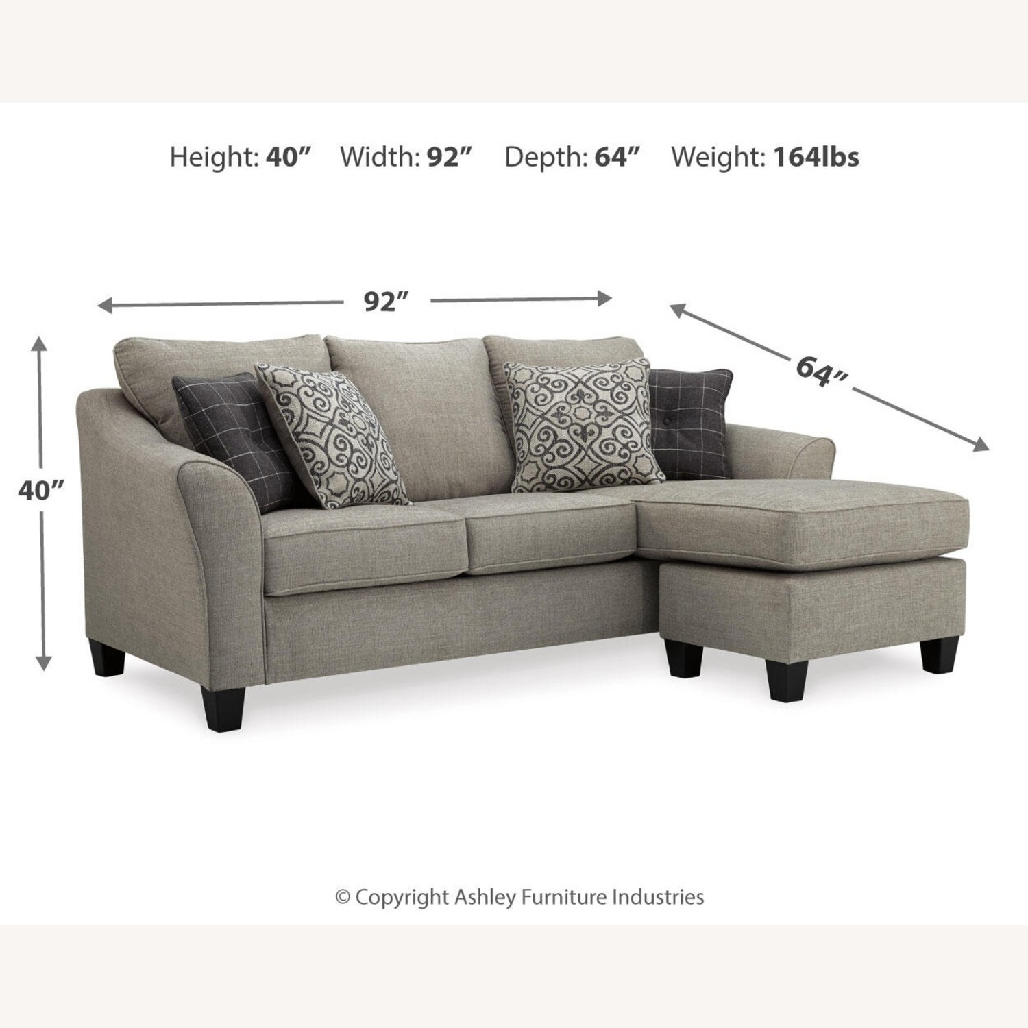 Ashley Furniture Kestrel Light Gray Sleeper Sofa - image-3