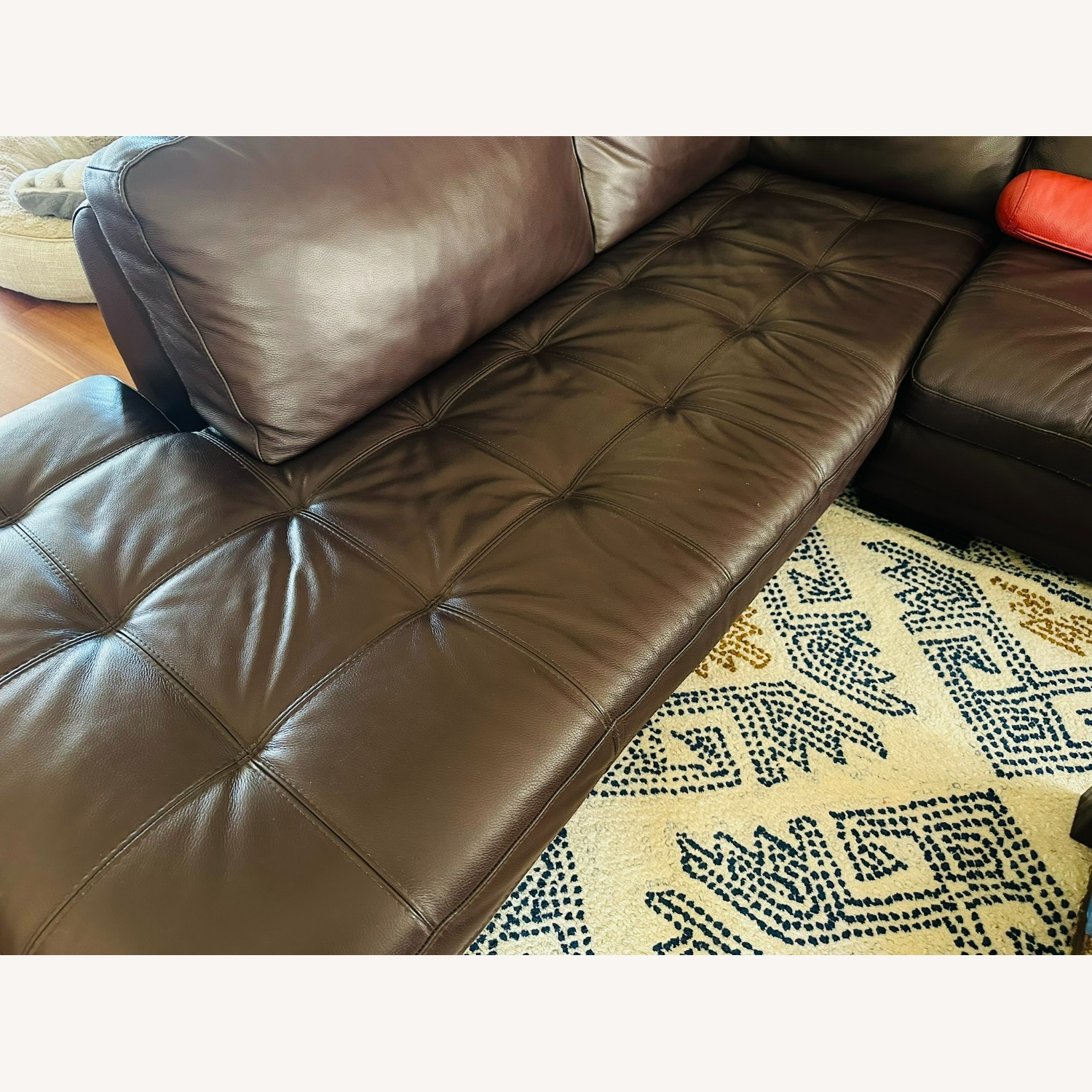 Roche Bobois Leather Couch  - image-5