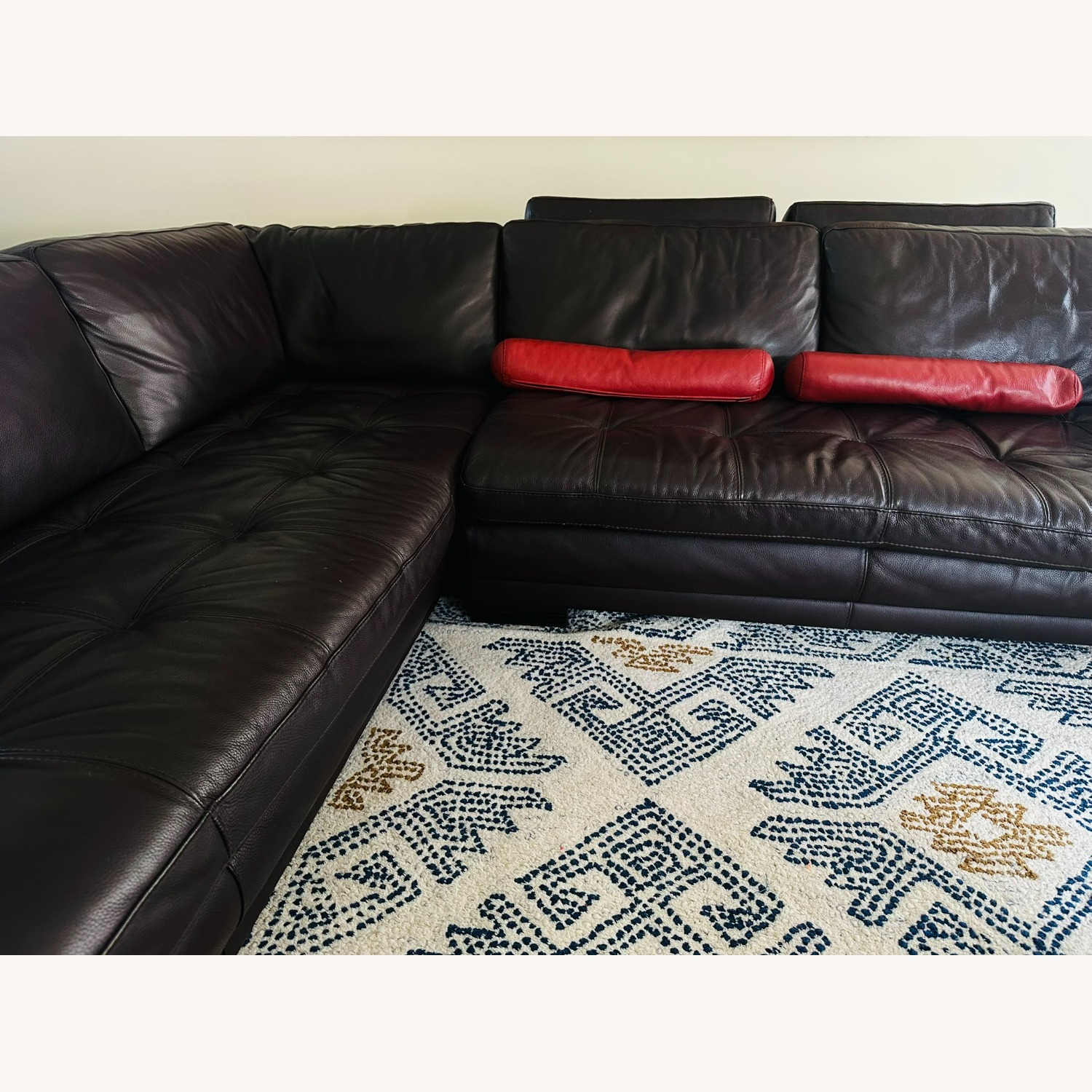 Roche Bobois Leather Couch  - image-3