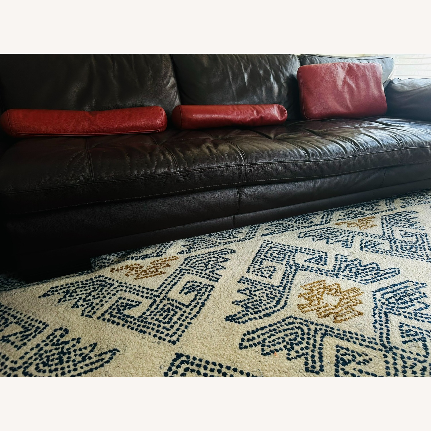 Roche Bobois Leather Couch  - image-4