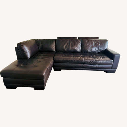 Used Roche Bobois Leather Couch  for sale on AptDeco