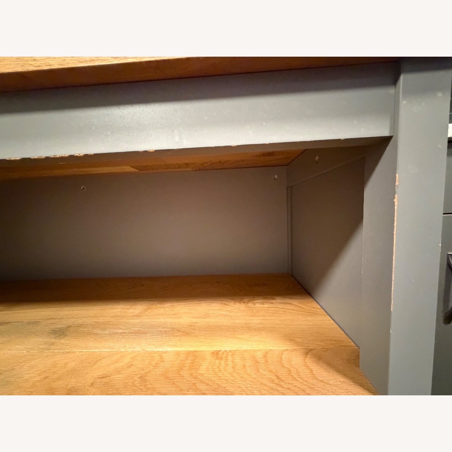 IKEA Tornviken Light Gray Kitchen Island - image-5