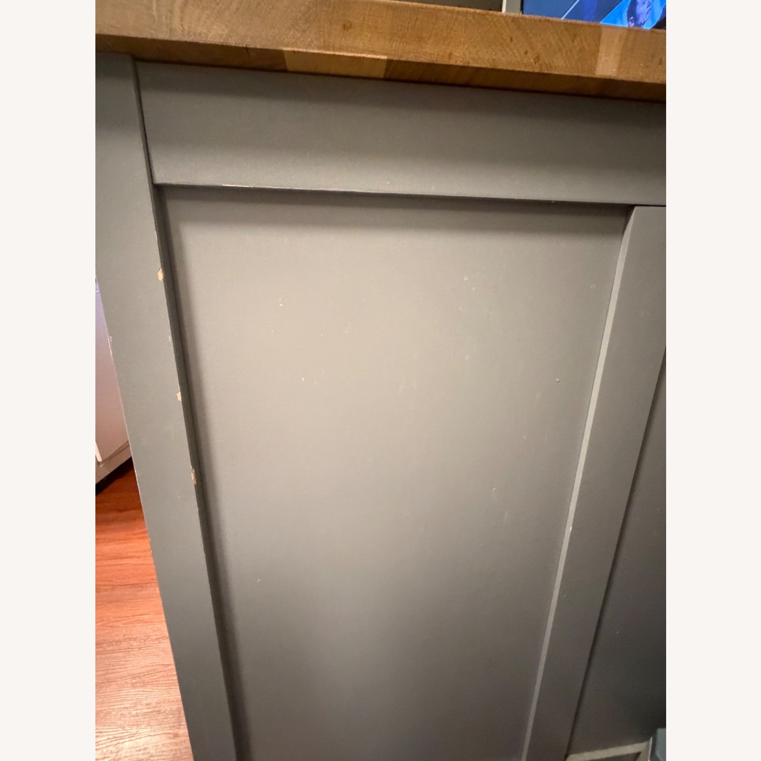 IKEA Tornviken Light Gray Kitchen Island - image-4
