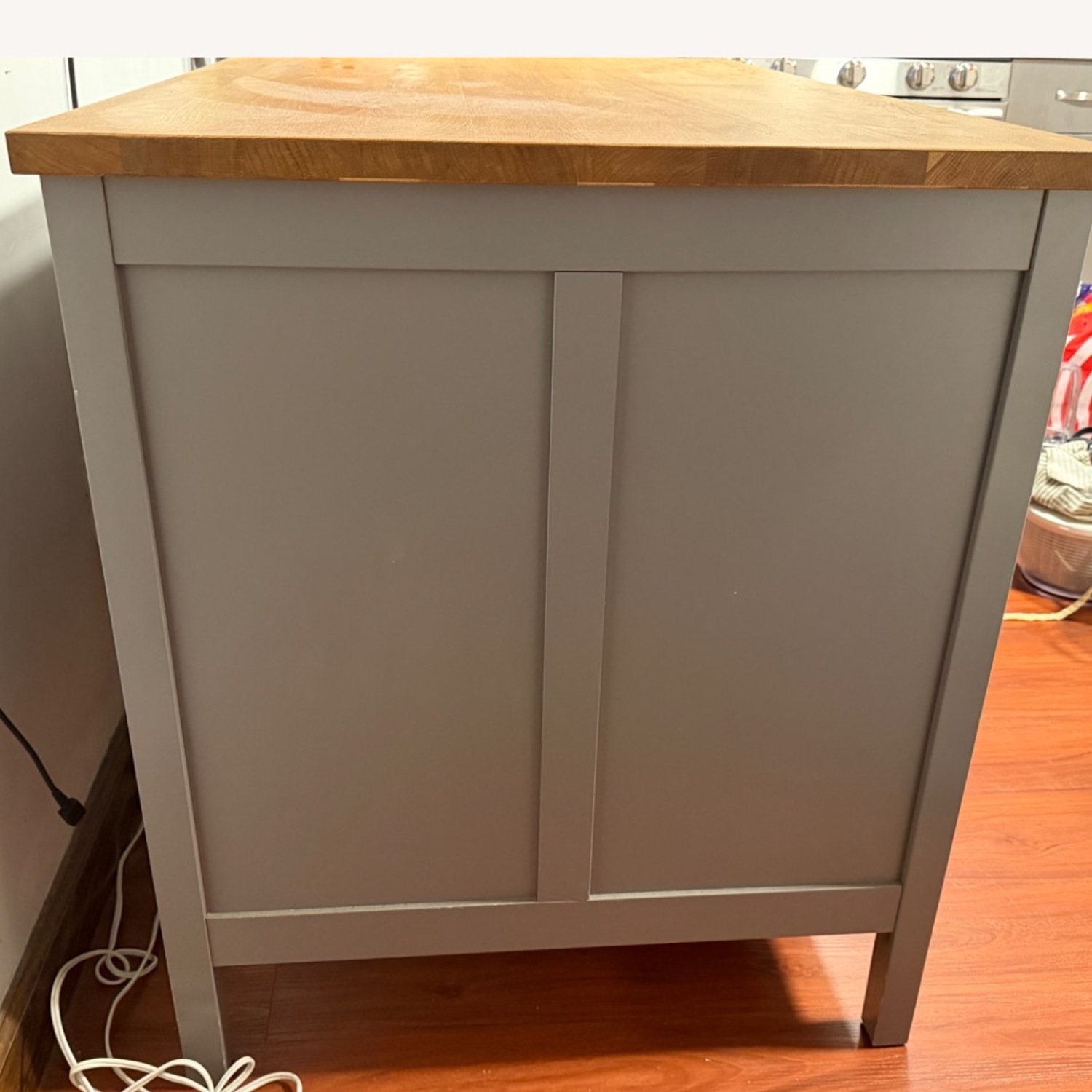 IKEA Tornviken Light Gray Kitchen Island - image-3