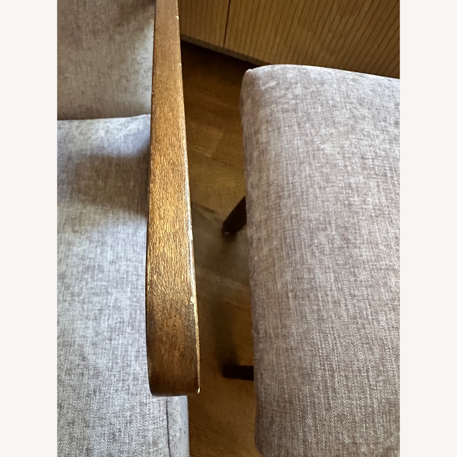 Purple Wood Armchair - image-7