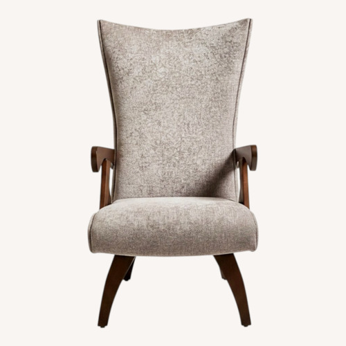Used Purple Wood Armchair for sale on AptDeco