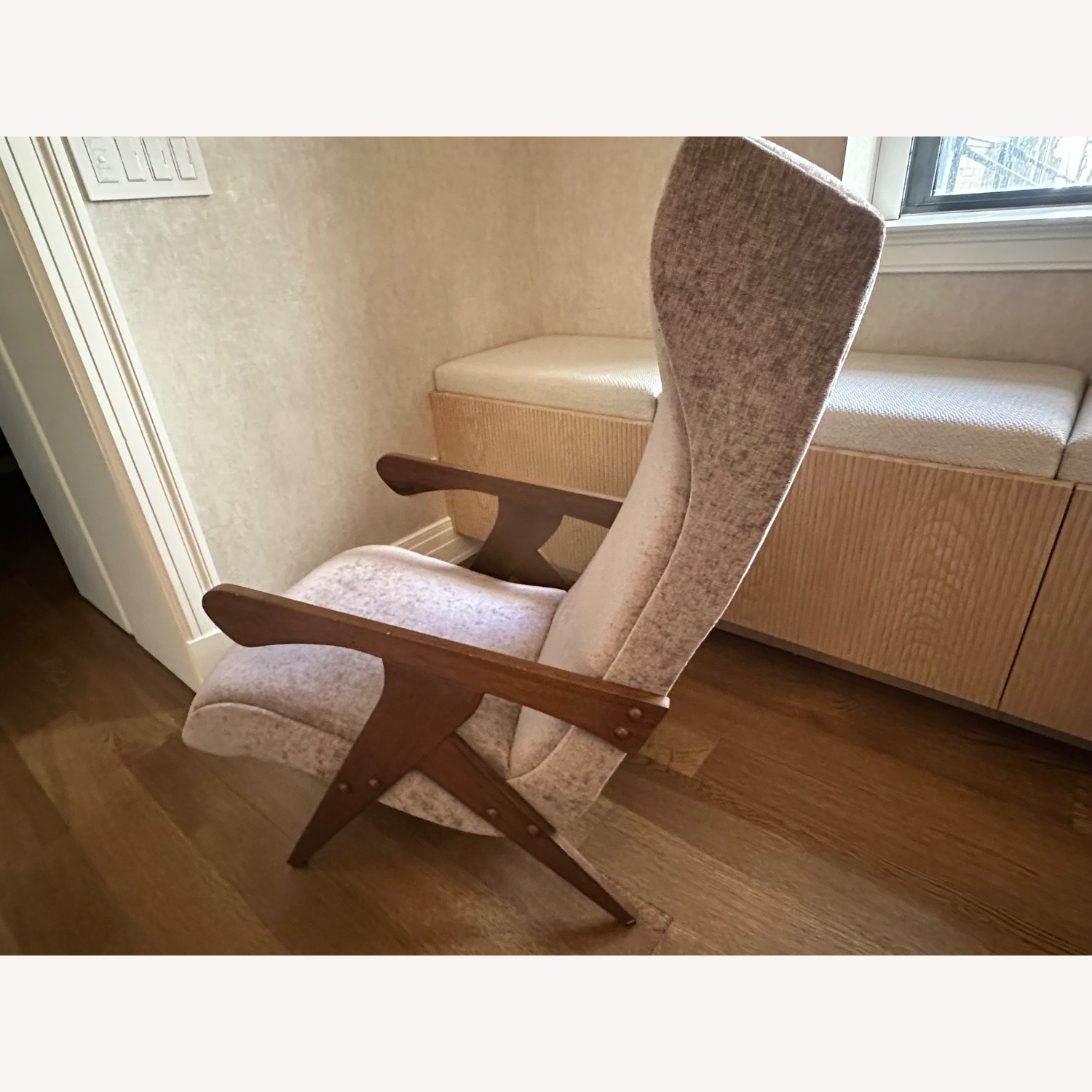 Purple Wood Armchair - image-12