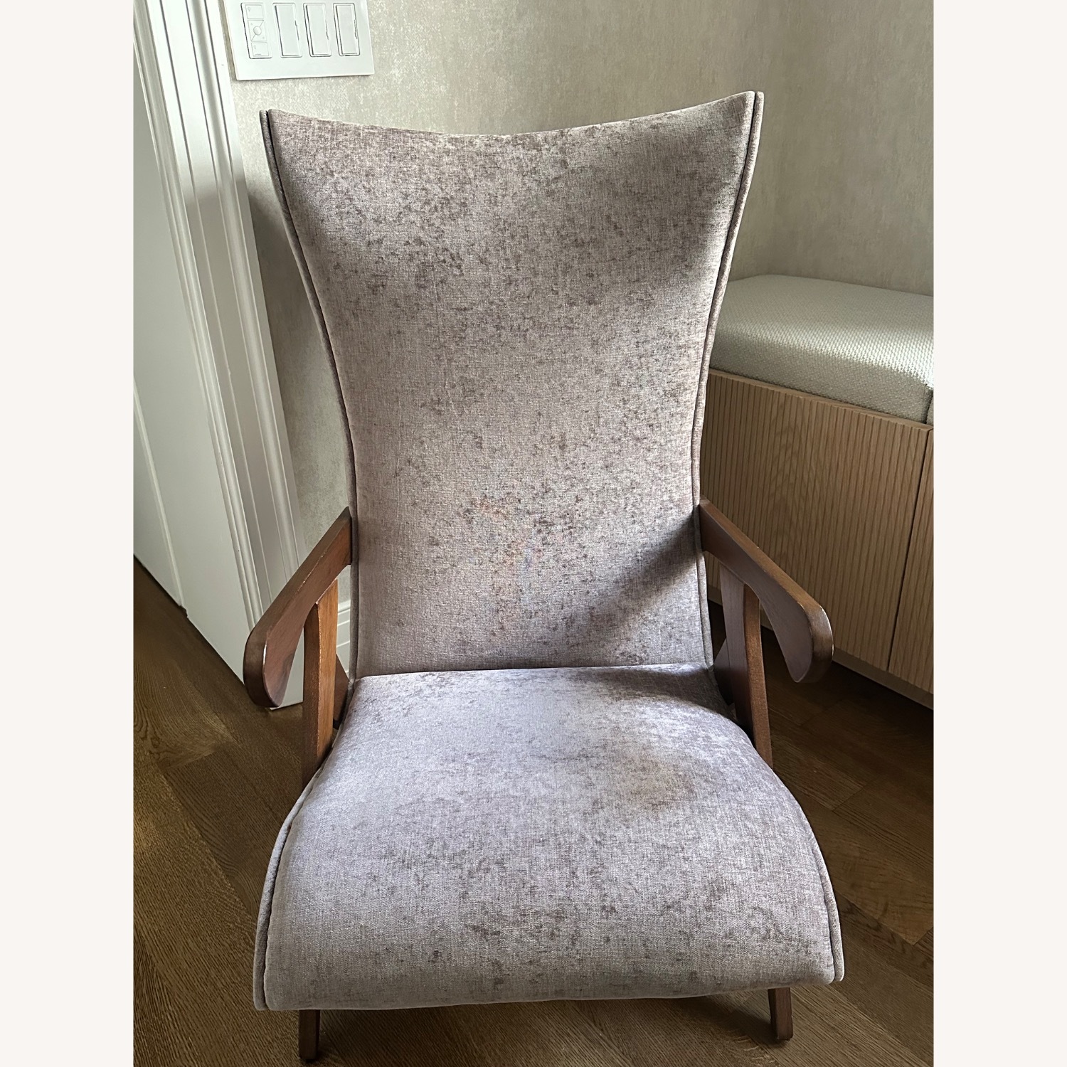 Purple Wood Armchair - image-4