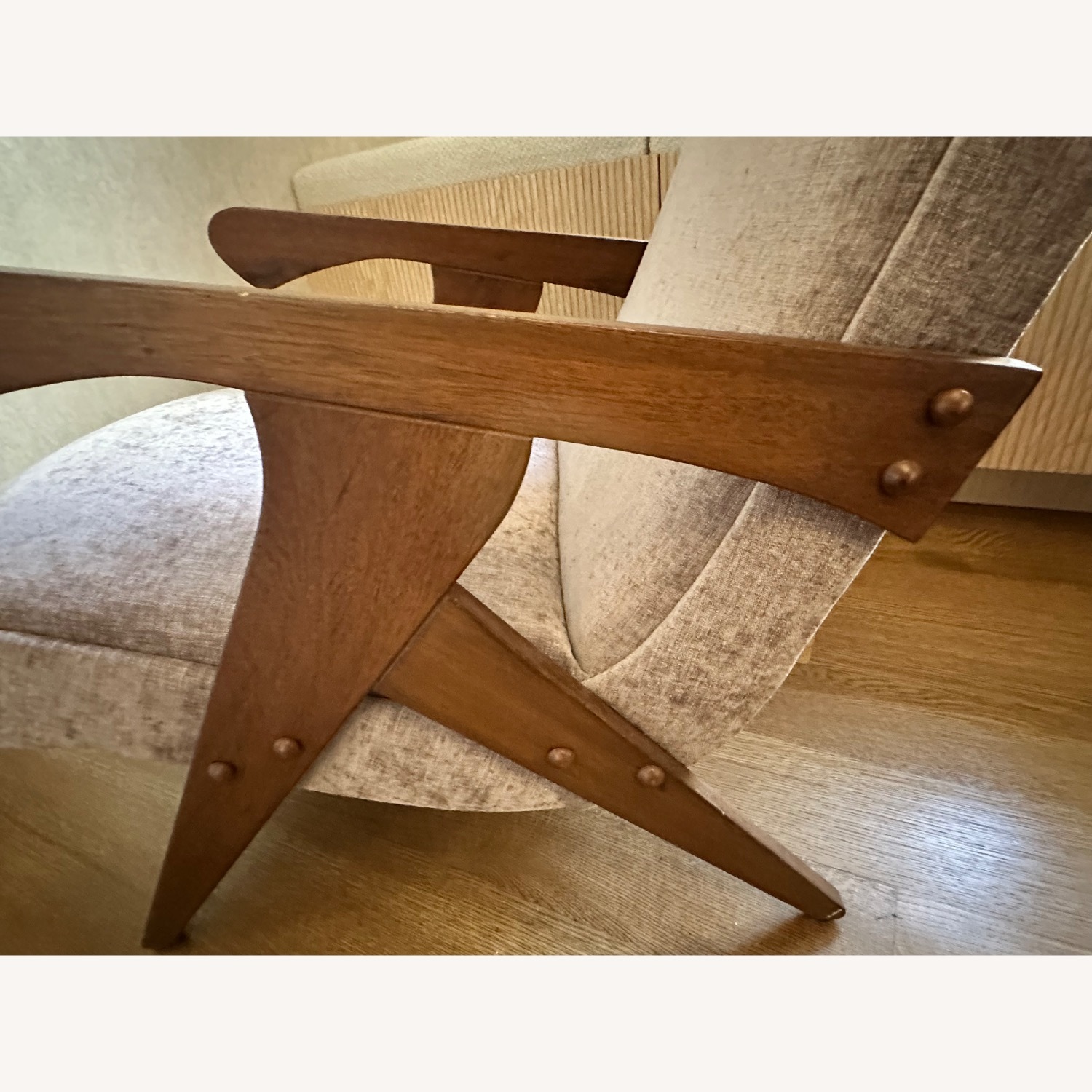 Purple Wood Armchair - image-13