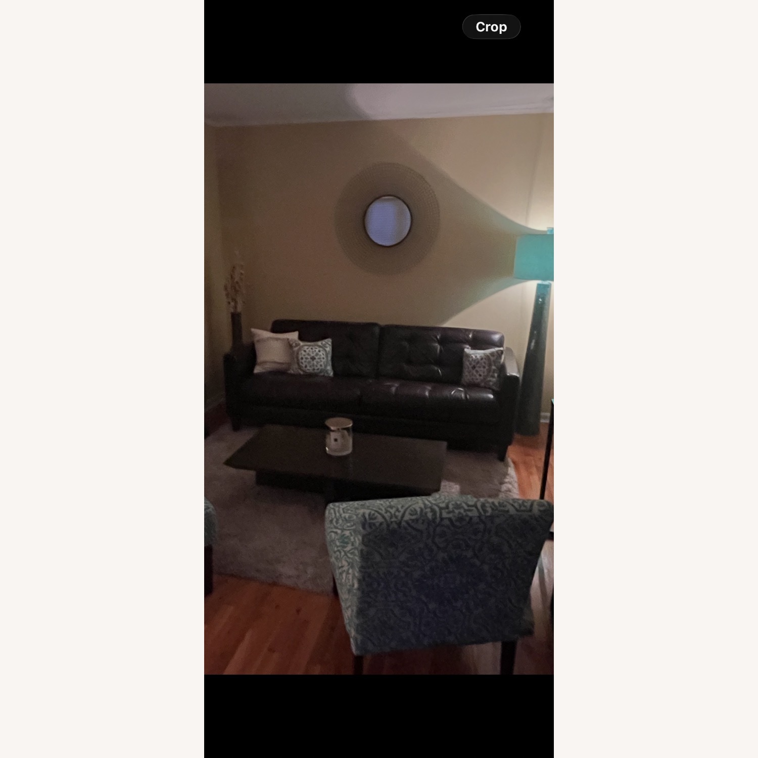 Macy’s Pezley Tufted Brown Leather Sofa  - image-3