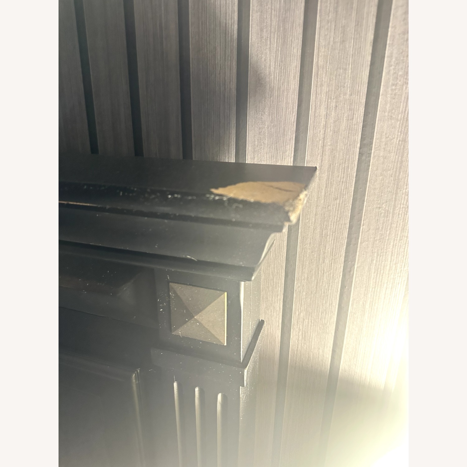 Vintage/Antique Black Wood King Bed - image-3