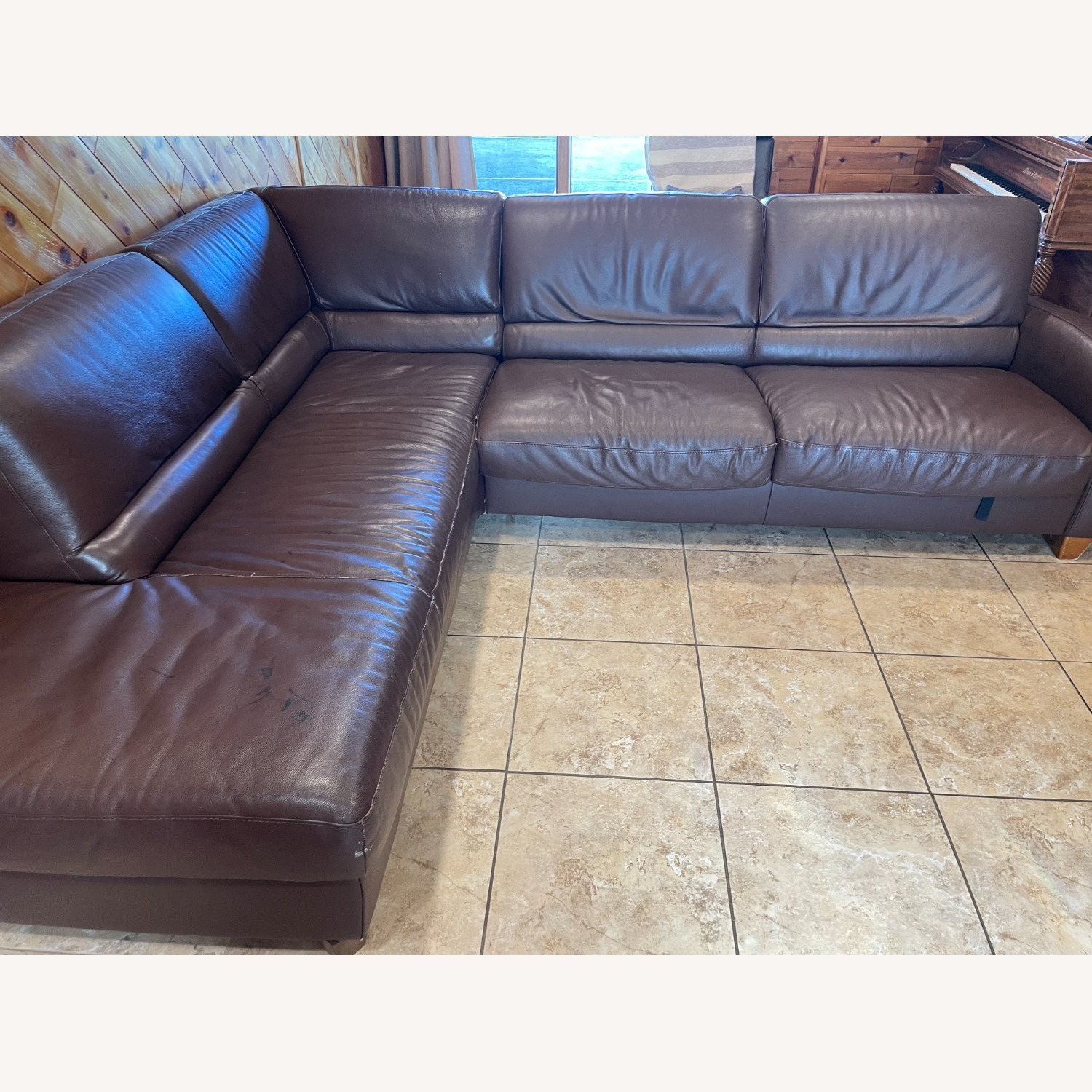 Natuzzi Italsofa Sleeper Sectional Sofa - image-1