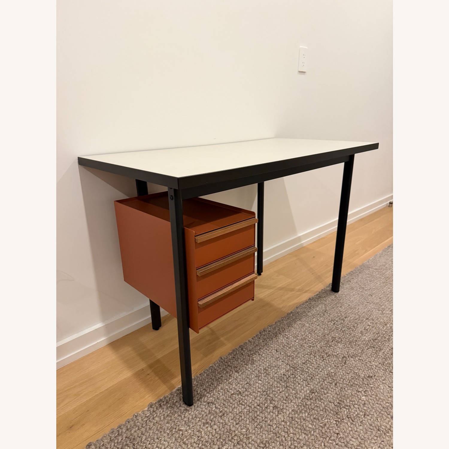 Herman Miller Light Gray Desk - image-2