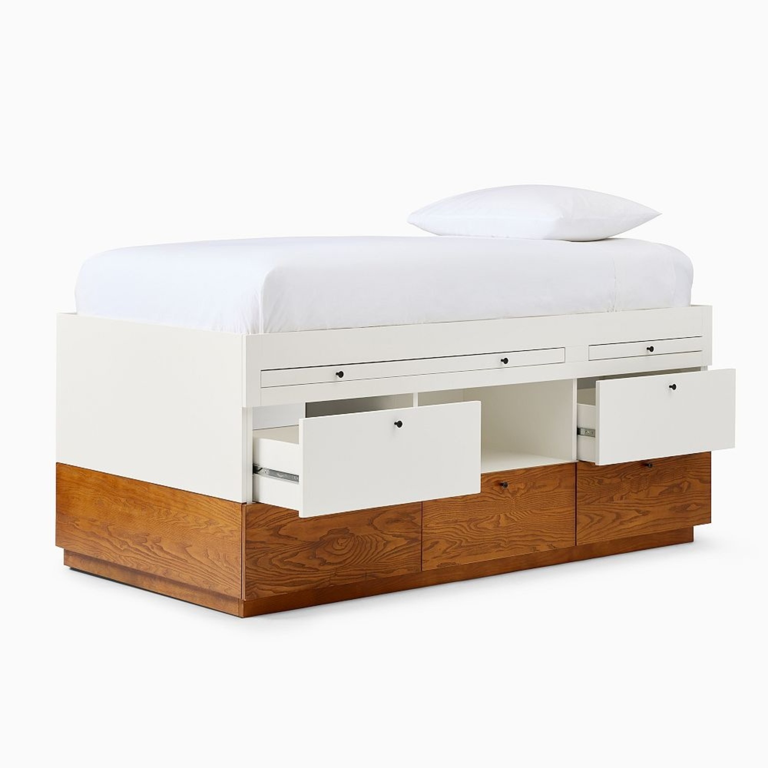 Pottery Barn Captain’s Bed White Full Bed - image-7