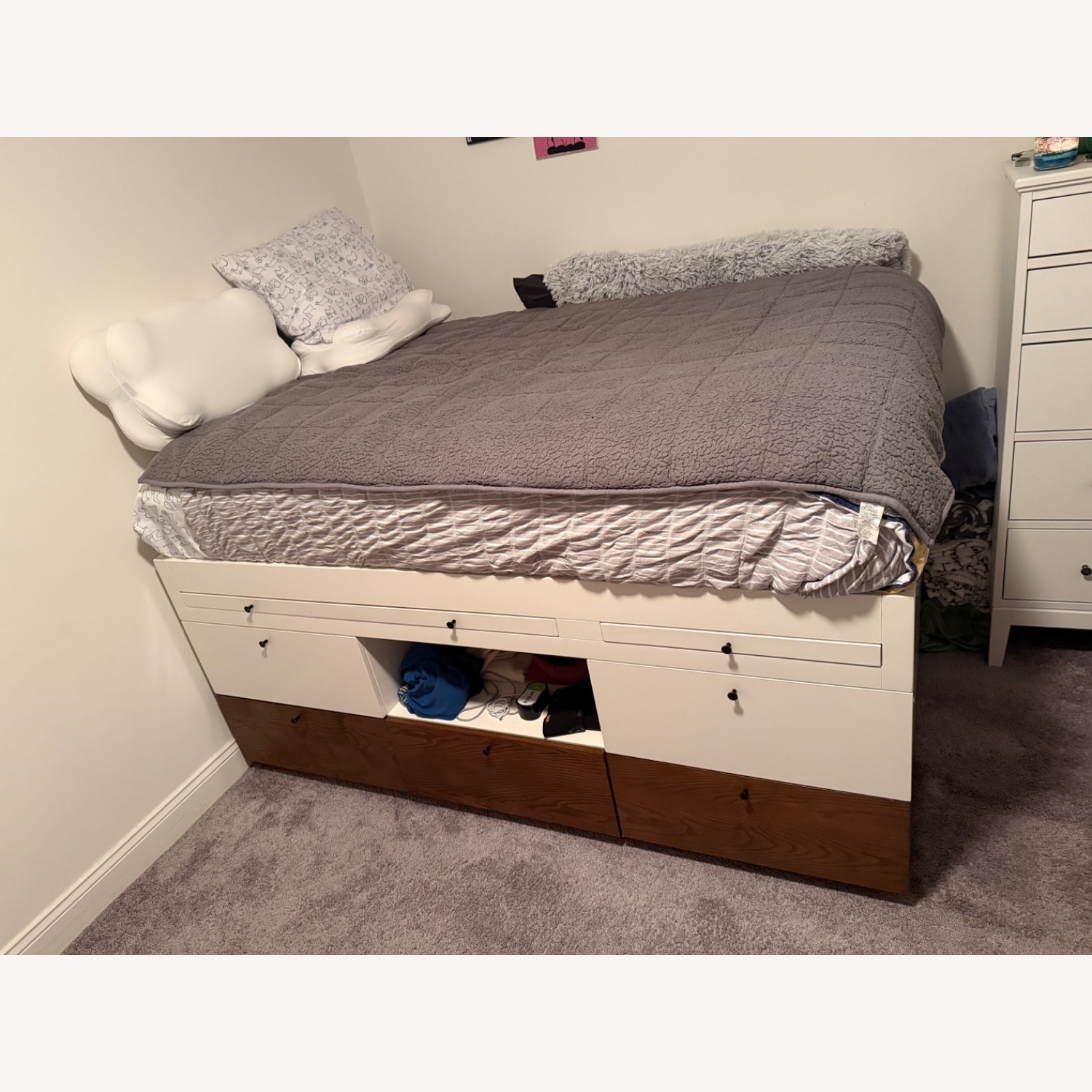 Pottery Barn Captain’s Bed White Full Bed - image-5
