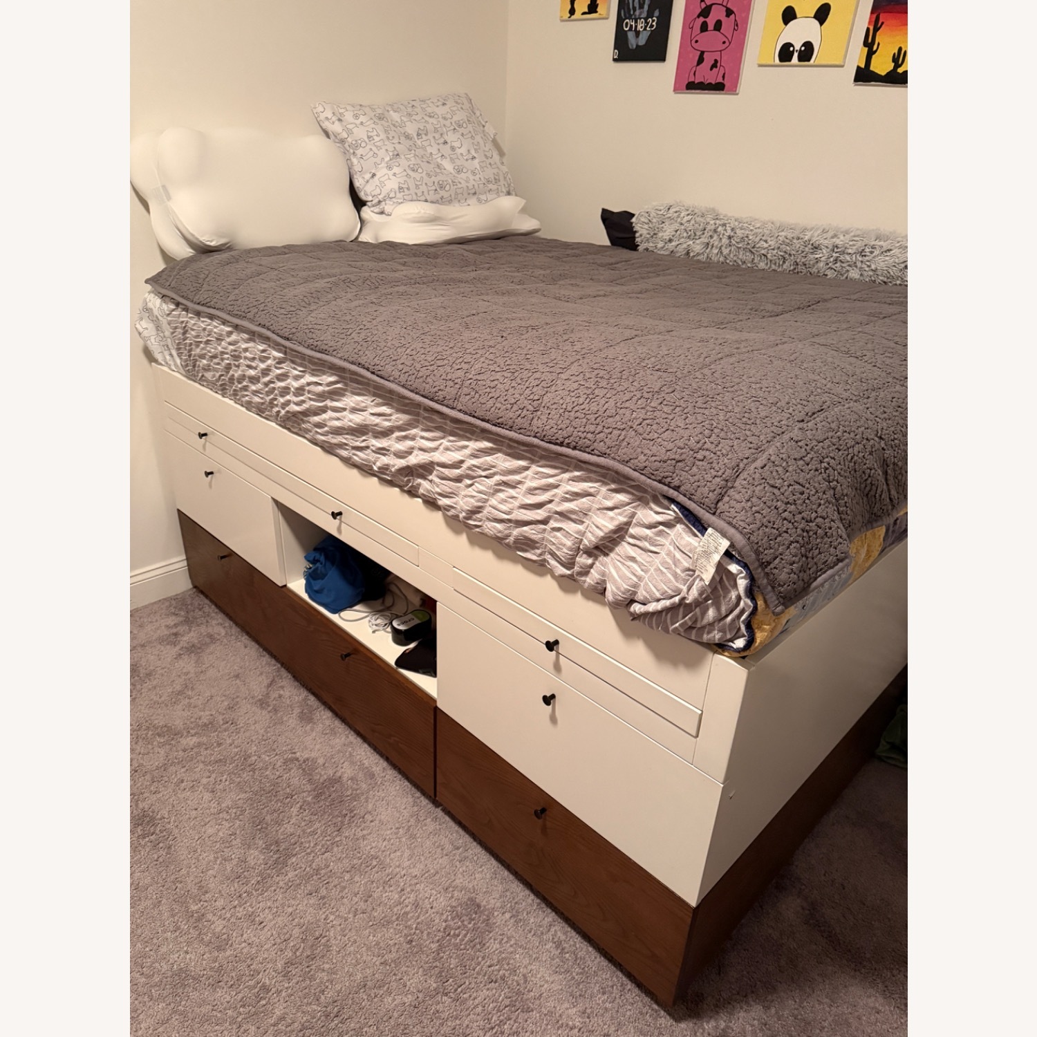 Pottery Barn Captain’s Bed White Full Bed - image-4