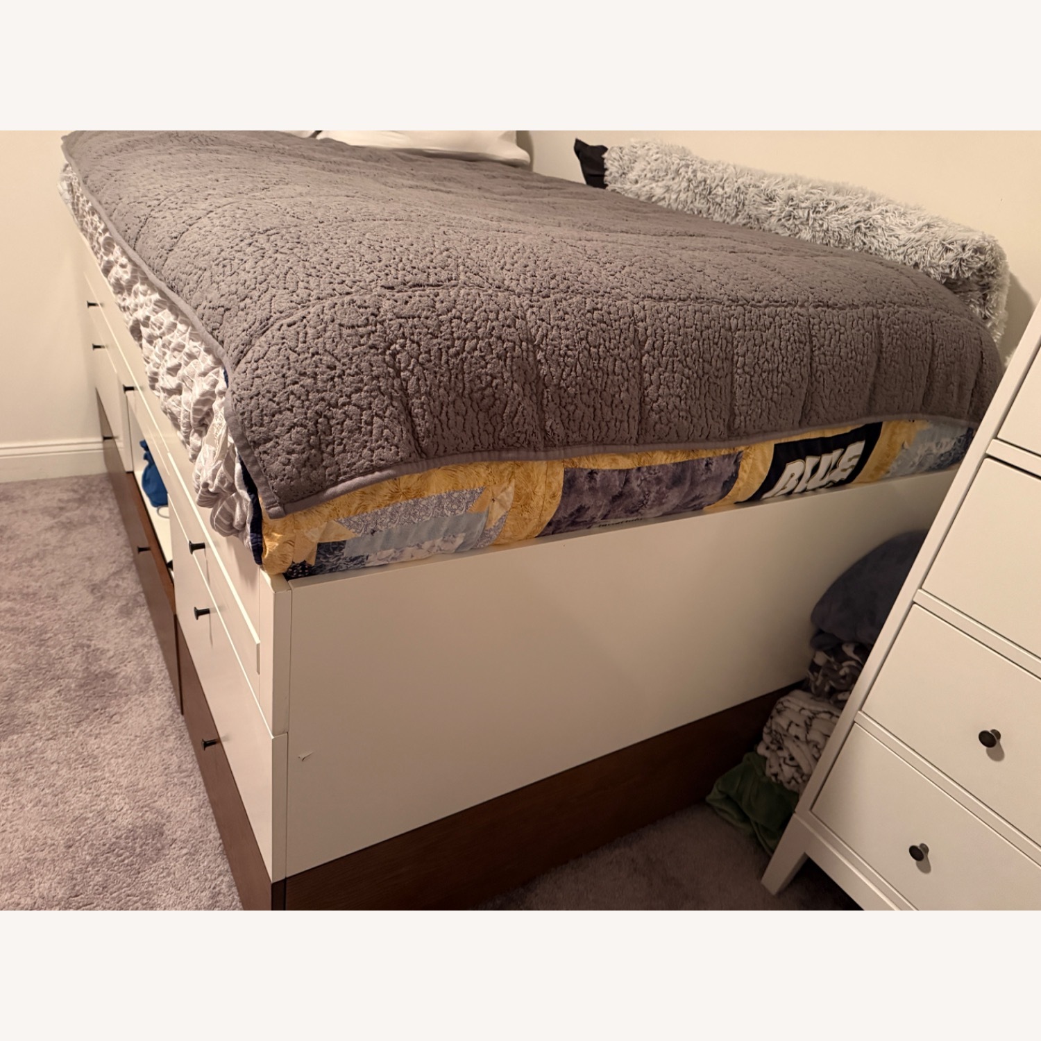 Pottery Barn Captain’s Bed White Full Bed - image-3