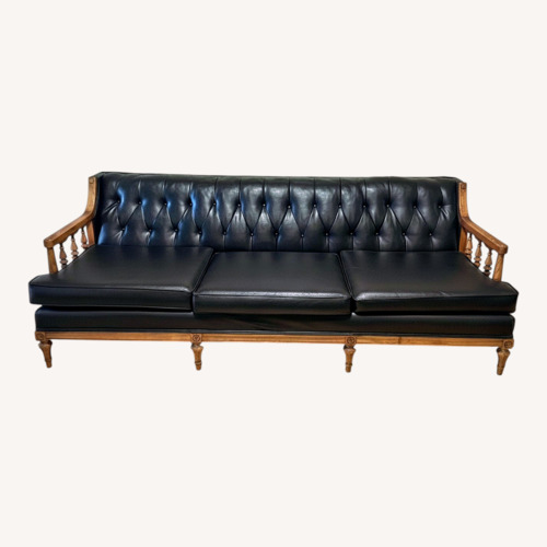 Used Furniture of America Black 2 Seater Sofa for sale on AptDeco