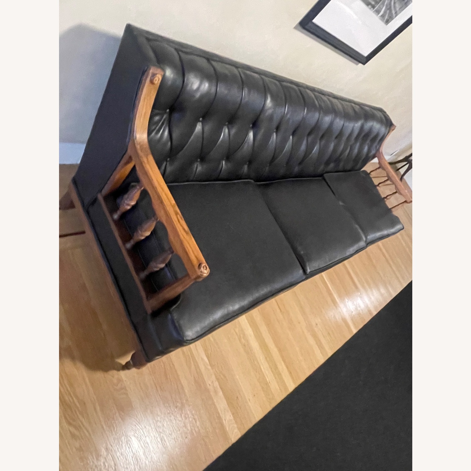 Furniture of America Black 2 Seater Sofa - image-2