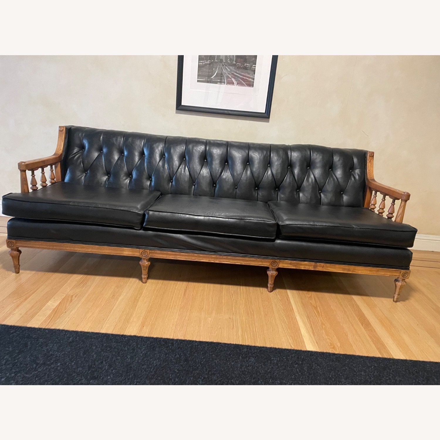 Furniture of America Black 2 Seater Sofa - image-5
