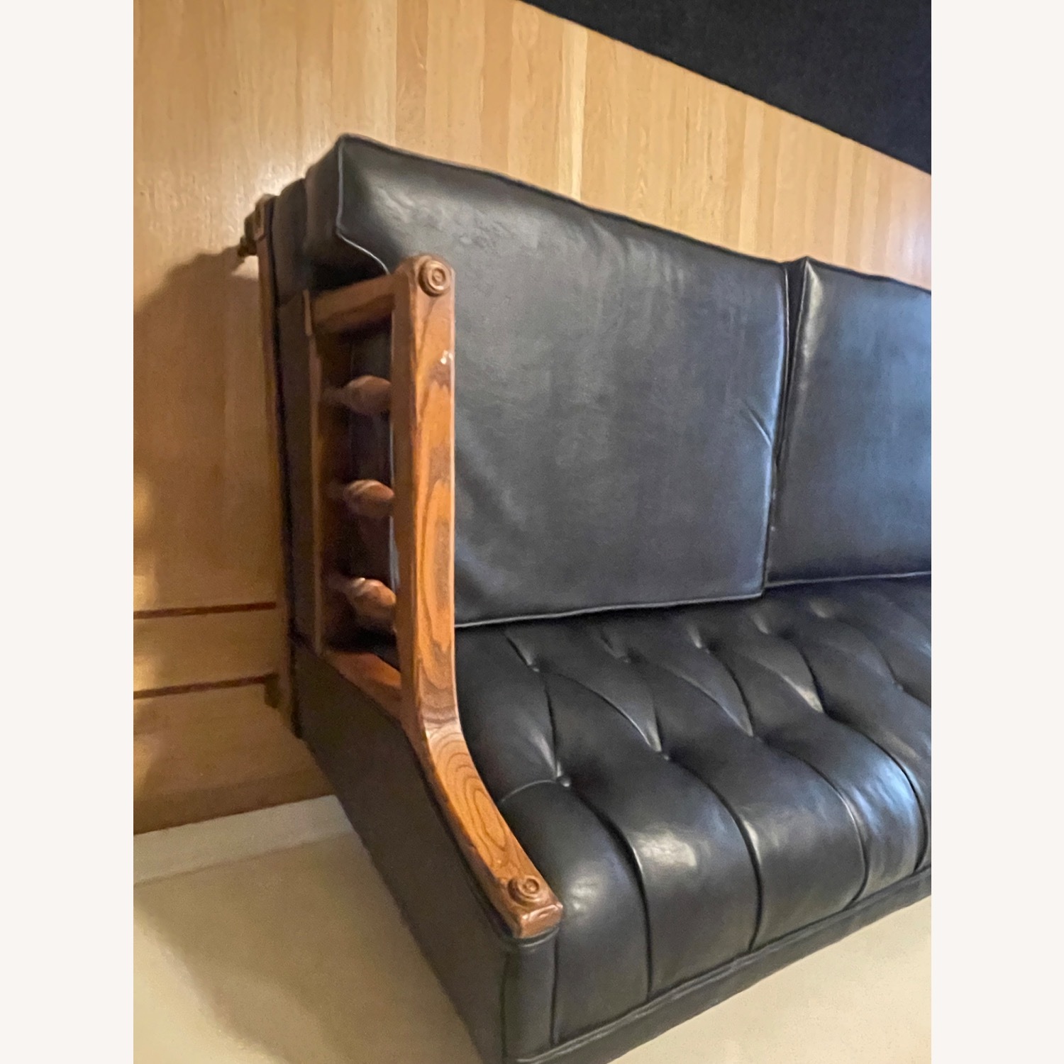 Furniture of America Black 2 Seater Sofa - image-4
