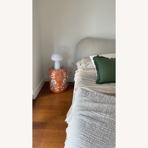 Used Castlery Rochelle Performance Bouclé Bed, Queen Size for sale on AptDeco