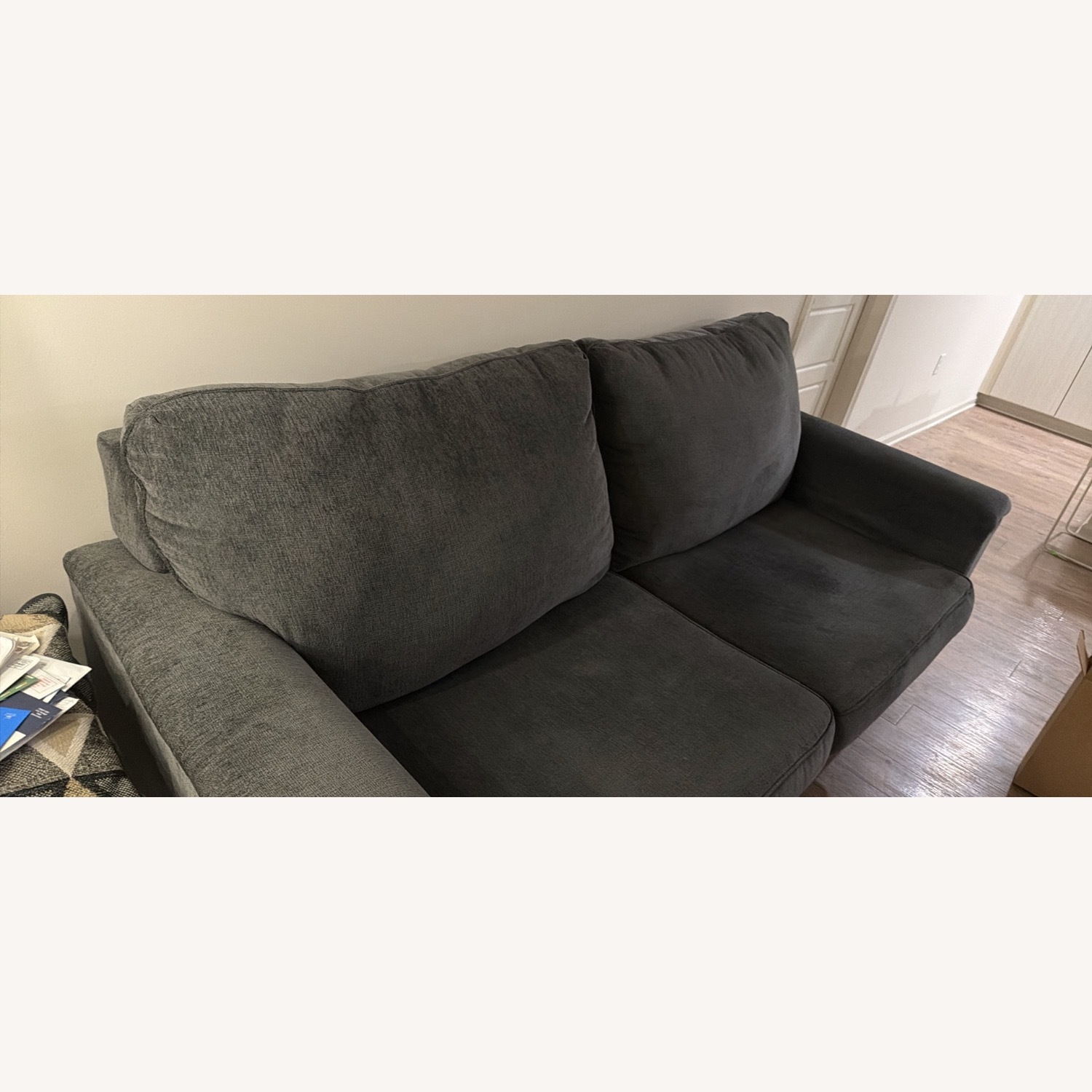 Ashley Furniture Dark Gray Fabric 3+ Seater Sofa - image-2