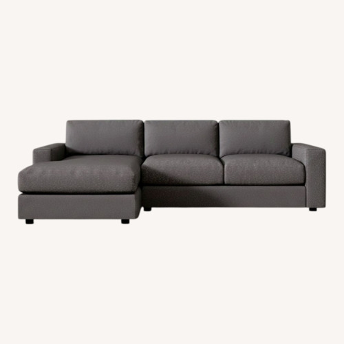 Used West Elm Urban Light Gray 2 Piece Sectional for sale on AptDeco