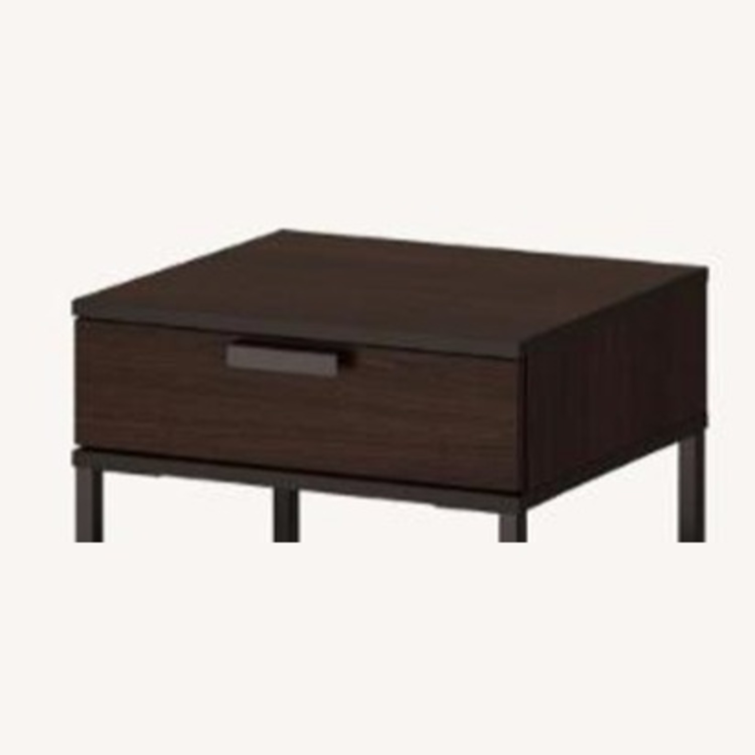 IKEA TRYSIL Dark Brown Nightstand - image-1