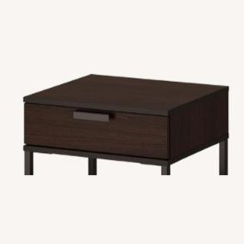 Used IKEA TRYSIL Dark Brown Nightstand for sale on AptDeco