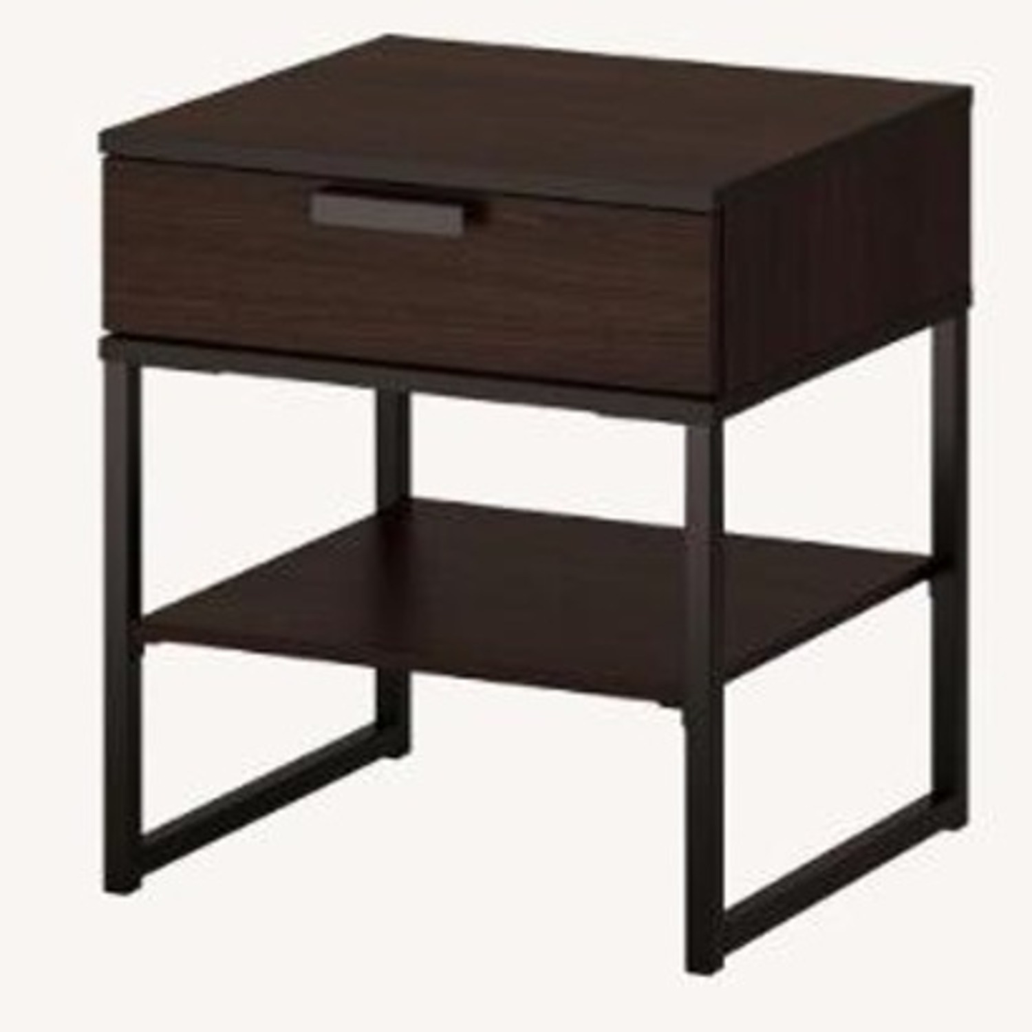 IKEA TRYSIL Dark Brown Nightstand - image-2