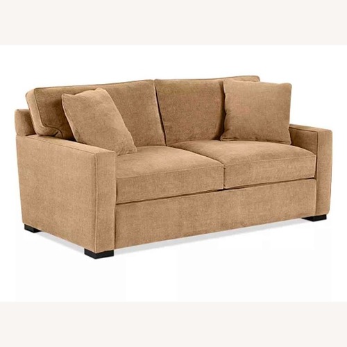 Used Macy's Radley Light Brown Fabric Sleeper Sofa for sale on AptDeco