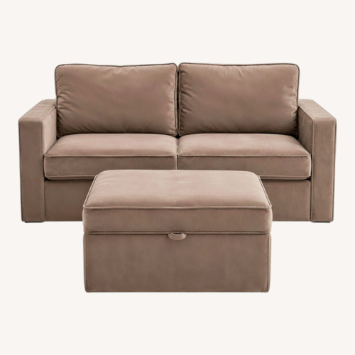 Used LoveSac 2 Seat Storage Sofa with Storage Ottoman for sale on AptDeco