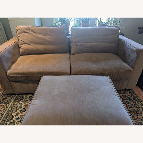 Used LoveSac 2 Seat Storage Sofa with Storage Ottoman for sale on AptDeco