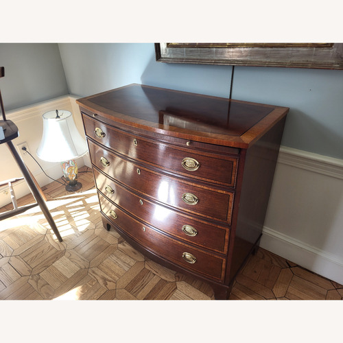 Used Baker Furniture Bow Front Bachelor Chest Dresser for sale on AptDeco
