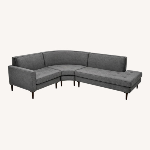 Used Room & Board Tepic Haze Fabric 3+ Piece Sectional for sale on AptDeco