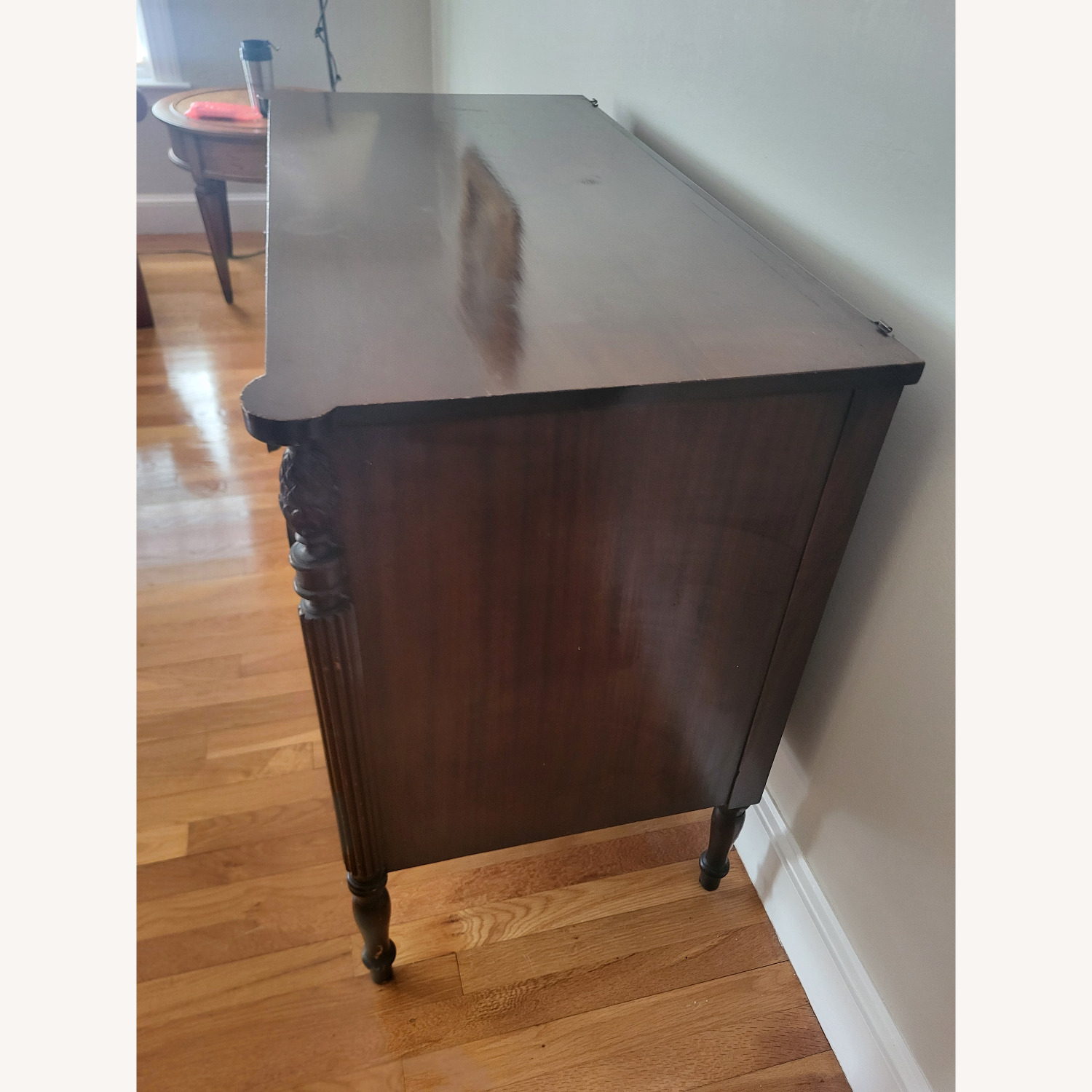 American Sheraton Style Antique Dresser - image-5