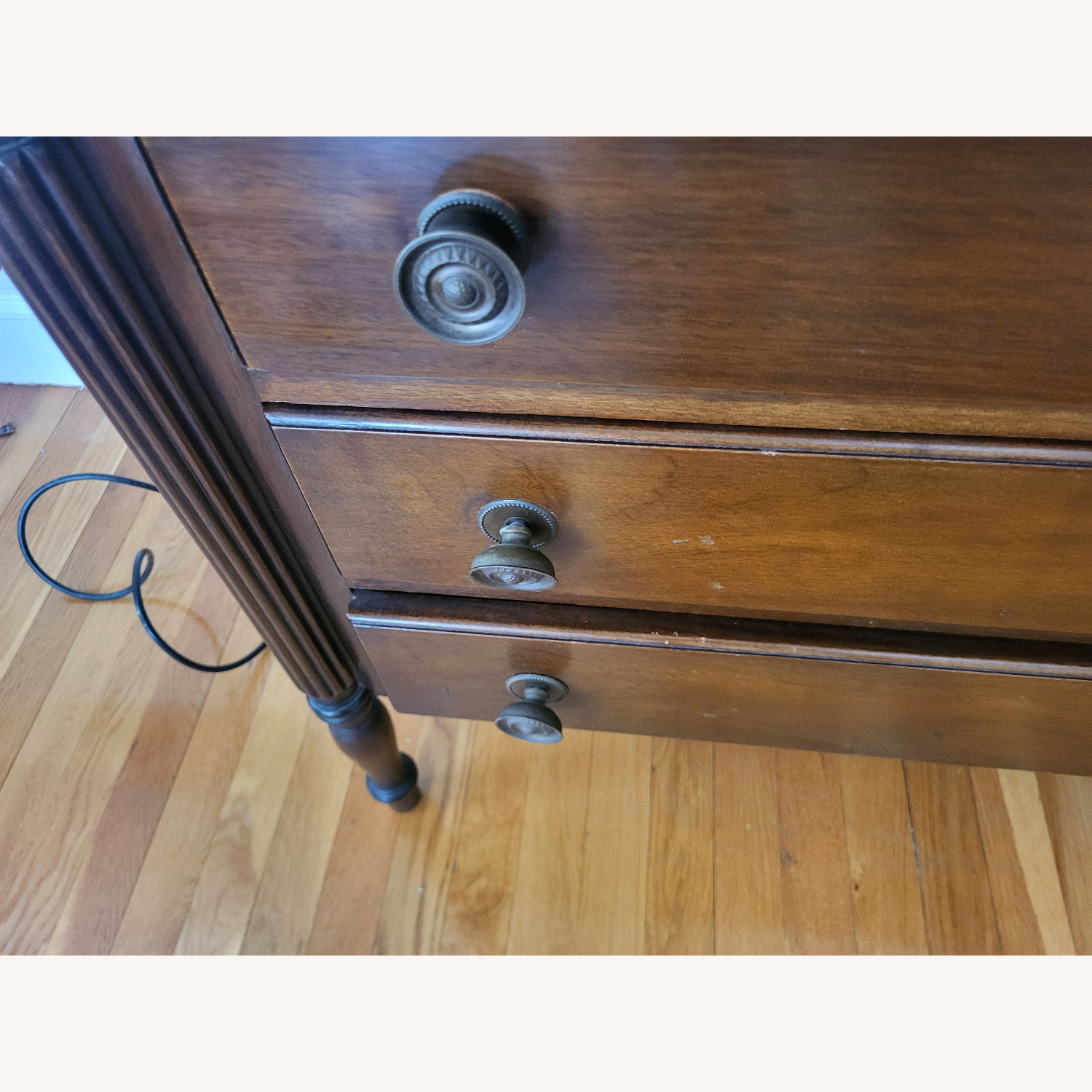 American Sheraton Style Antique Dresser - image-7